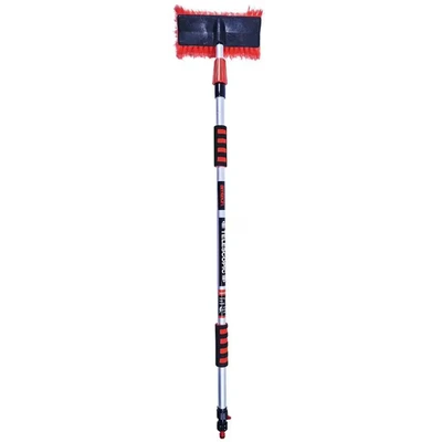 Image of Amtech Car Cleaning Brush for Windows with an Extendable Handle, Outdoor DIY, Easy to Use a Comfortable Grip, Multifunctional Telescopic Cleaner, Durable, Standard Hose Connector