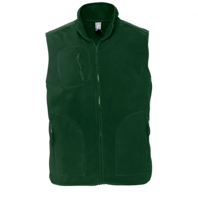 Image of SOLS Mens Norway Unisex Anti Pill Fleece Bodywarmer / Gilet (Forest Green) Size Small