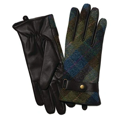 Image of Failsworth Millinery Harris Tweed Ladies Gloves in Green, size: Medium Large