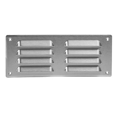 Image of 260x105mm / 10x4&quot; inch Stainless Steel Metal Air Vent Grille Cover with Insect Mesh Ventilation