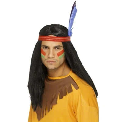 Image of Smiffy&#039;s Indian Brave Wig