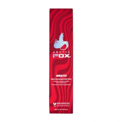 Image of ARCTIC FOX 100% Vegan &amp; Cruelty Free Vibrant Semi Permanent Hair Colour Dye Wrath 165 ml e