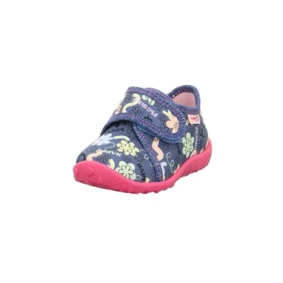 Image of Superfit Girls Spotty Slippers, Blue Multicoloured 8110, 3 UK Child