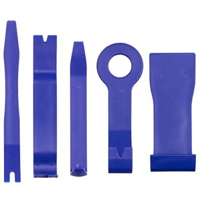 Image of Jazooli 5 Piece Trim Remover Tool Car Van Motorhome Vehicle Dashboard Auto Pry Door Plastic Interior Panel Fastener Clip Dash Installation Removal Universal Kit Set