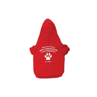 Image of Ancol Red Uni Dog Hoodie, X Small Length 20 cm/Girth 22 28 cm