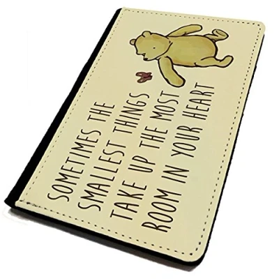 Image of Passport Cover/Holder. Pooh Bear (Landscape Small Things). Travel Protection for Your Passport. Winnie Inspired