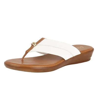 Image of Lotus Women Hera Flip Flops, White (White Ww), 7 UK