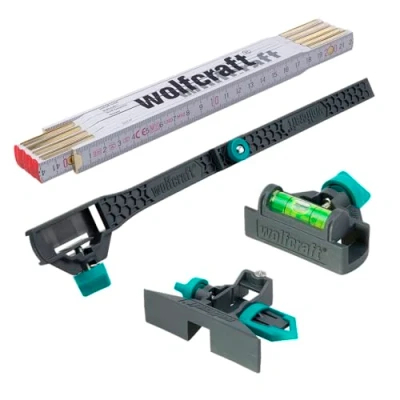 Image of wolfcraft my ruler Set 8623000 Converts the into a spirit level or marking gauge and allows you to pick up an inner dimension