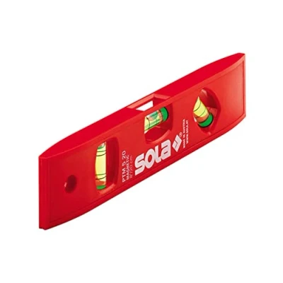 Image of Sola PTM 5 20 cm Plastic Spirit Level Red