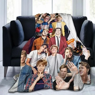 Image of Ldsgdfst Blanket Jace Norman Soft and Comfortable Wool Fleece Throw Blankets for Sofa Office car Camping Yoga Travel Home Decoration Cozy Plush Beach Gift