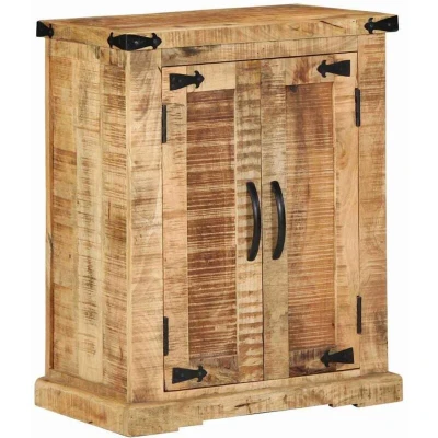 Image of vidaXL Sideboard 55x35x70 cm Solid Wood Rough Mango