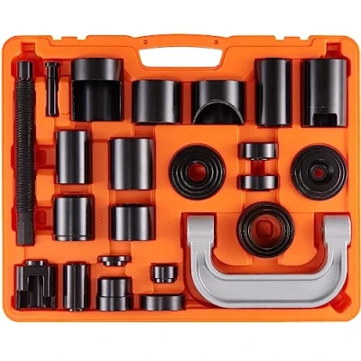 Image of VEVOR Ball Joint press Kit, 25 pcsTool C Remove and Install Tools, for Most 2WD 4WD Cars, Heavy Duty Repair Kit Automotive Repairing