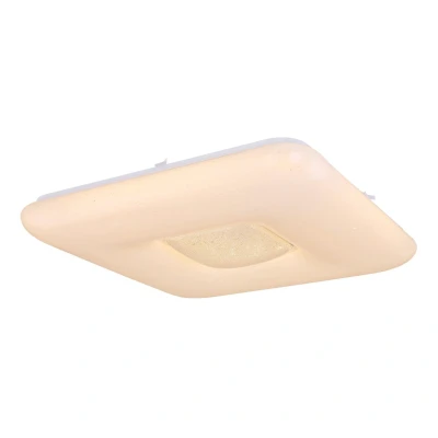 Image of Trystan Flush Ceiling Light White 1x RGBW LED Dimmable 3000 6400K Remote Control Tuya Smart