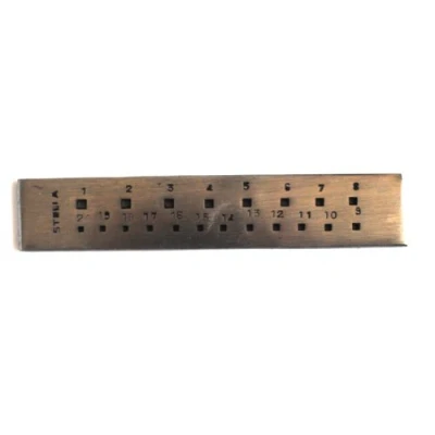 Image of Proops Jewellers 6&quot; Square Drawplate 30 Holes (J1010) Free UK Postage