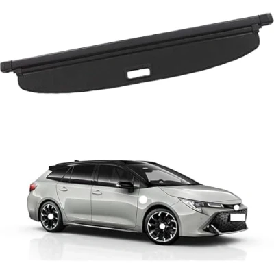Image of Car Retractable Rear Trunk Parcel Shelf for Toyota Corolla Touring 2021+, Cargo Cover Luggage Shade Shield Boot Flaps Security Panel Roller Blind