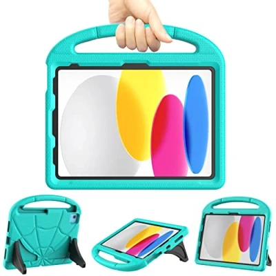 Image of iPad 10th Generation Case 2022 Kids, Air 5th/4th Gen 10.9&#039;&#039;, TrendGate Shockproof Pro/Air 11 Inch with Handle Stand and Pencil Holder for 10/Air 6/Air 5/Air 4/Pro 11, Cyan