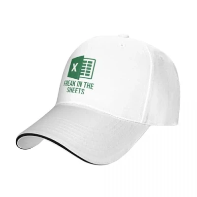 Image of YCYLYLYC Baseball Cap Men Women Washed Cotton Unisex Golf Trucker Running Excel Fun Design Christmas Hat for and Outdoor Sport Caps
