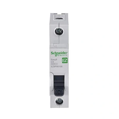 Image of Schneider Electric Easy9 MCB Miniature Circuit Breaker, 1 Pole, Type C, 6kA Breaking Capacity, 6A, 230V, EZ9F66106
