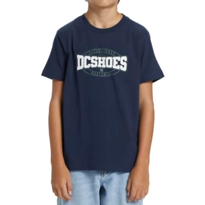 Image of DC Shoes Boys Standout Boy T Shirt, Dress Blues, 10 Years EU
