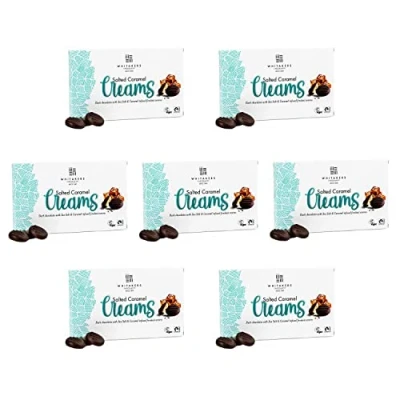 Image of Whitakers Dark Chocolate Salted Caramel Creams 150g 15 Pieces (Pack of 7)