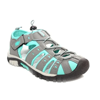 Image of LADIES PDQ CLOSED TOE SPORTS SANDALS SIZE UK 3 9 GREY WALKING ADVENTURE L377 KD (UK6)