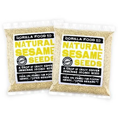 Image of Gorilla Food Co. Sesame Seeds Hulled 1.6kg (2 x 800g)