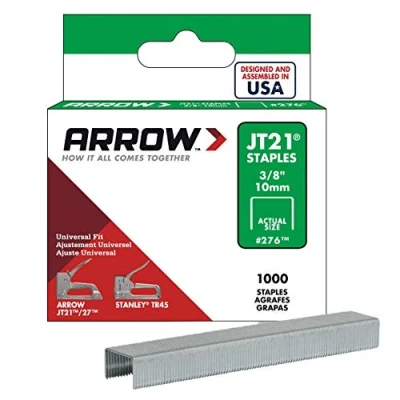 Image of Arrow JT21/T27 Staples 10mm 3/8in (1000)
