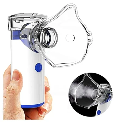 Image of PBWIGS Mini Steam Atomiser For Kids And Adults USB Rechargeable Handheld Spayer With Spray Head Replaceable Big Atomization Breathing Problems Home Travel Daily Use (Color : Blue)