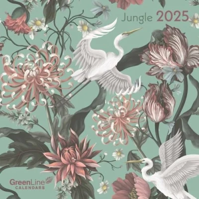 Image of GreenLine Jungle 2025 Wand Kalender Broschüren 30x30 30x60 geöffnet