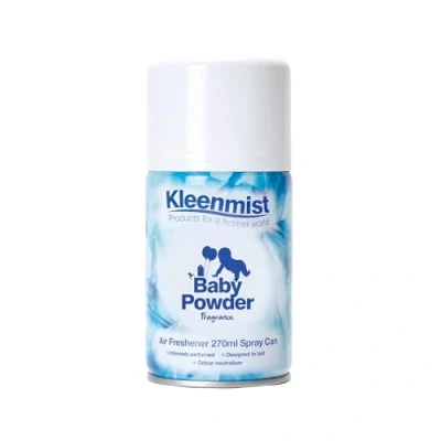 Image of Kleenmist Air Freshener and Odour Neutraliser 270ml Baby Powder Fragrance
