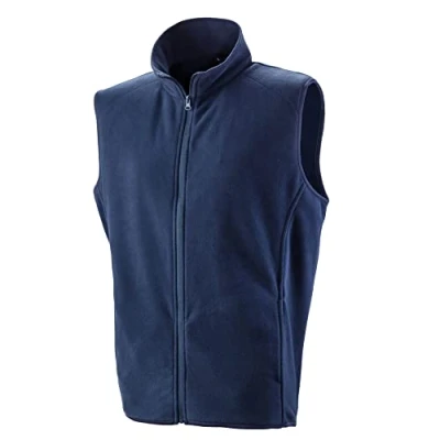 Image of Result Microfleece Gilet, Navy Blue, Large. R116X
