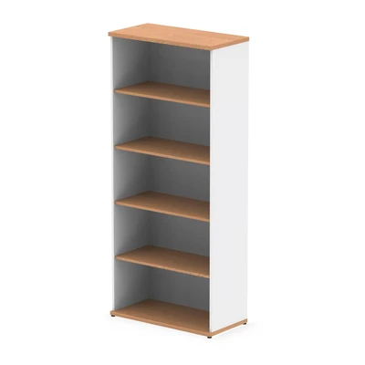 Image of Impulse 2000mm Bookcase Oak and White