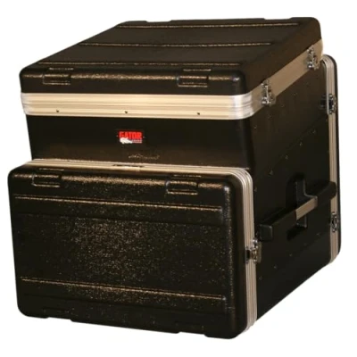 Image of Gator ATA Molded 10U Top / 6U Bottom PE Slant Console Rack