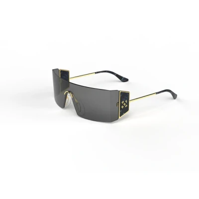Image of Retrosuperfuture Pianeta Unisex Sunglasses, Size: One Size, Black