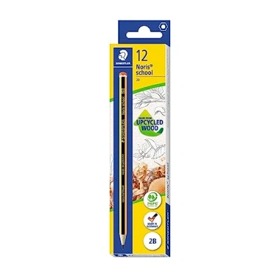 Image of STAEDTLER 121 2B Noris School Graphite Pencils Degree (Pack of 12 Pencils)