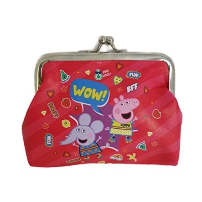 Image of Peppa Pig Coin Purse Pink Red OR Purple (Red)