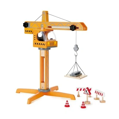 Image of Hape E3011 Wooden Crane Lift