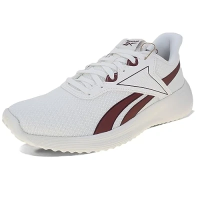 Image of Reebok Women&#039;s Lite 3 Sneaker, Chalk/Sedona Rose F23 R/Classic Maroon F23, UK
