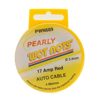 Image of Pearl Automotive PWN689 17A 4m Single Wiring Cable Red