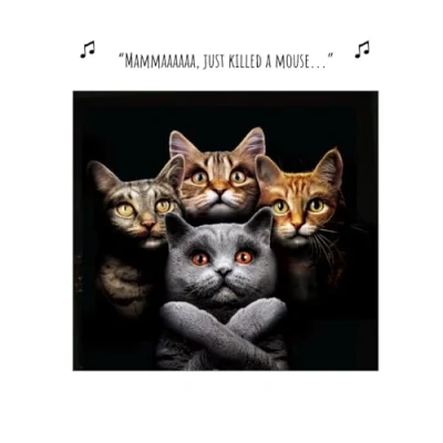 Image of Click, Like &amp; Share Birthday Card for Her, Mammaaaa, Just Killed a Mouse…. Female Card, Funny her