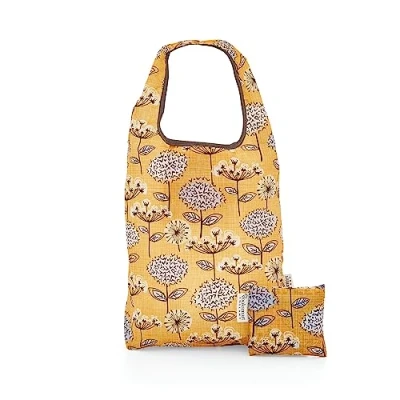 Image of Cooksmart British Designed Large Eco Bag Bags With Handles Great For On The Go Friendly Option Shopping Retro Meadow