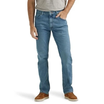 Image of Wrangler Authentics Men&#039;s Classic 5 Pocket Regular Fit Jean, Black Flex, 30W x 32L
