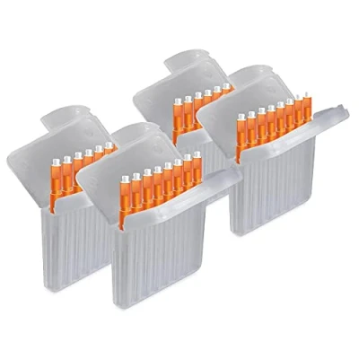 Image of JB White Pack of 32 wax filters for hearing aids compatible with Starkey Hear Clear height: 1.5 mm Diameter 1.7mm, orange