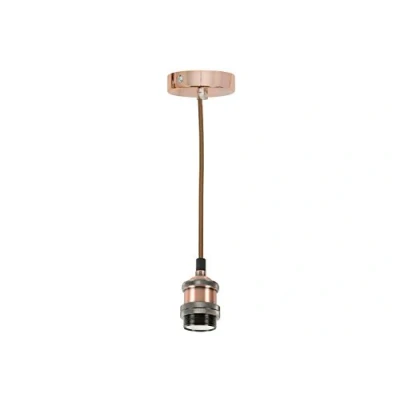 Image of Lyyt E27 Pendant Cord Set Antique Brass lamp Holder &amp; Cord, Metal