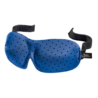 Image of Bucky 40 Blinks No Pressure Printed Eye Mask for Travel &amp; Sleep, Black Dot, One Size