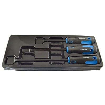 Image of AB Tools US Pro 3pc Scraper Removal Removers For Gaskets Dirt Carbon With TPR Handles