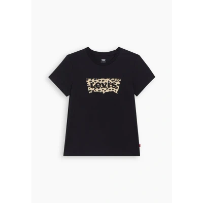 Image of Levi&#039;s THE Perfect TEE Print Tshirt, Women&#039;s, Size: XS, Black