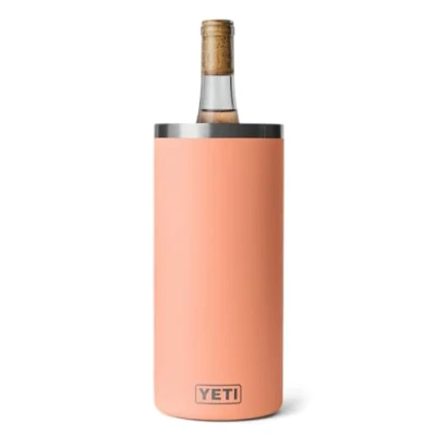 Image of YETI Rambler Wine Chiller, Stainless Steel Insulated, Lowcountry Peach