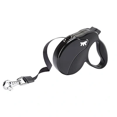 Image of Ferplast Retractable Dog Lead Extendable Leash AMIGO TAPE S, Extending tape, 5 m, Max 15 kg, Black