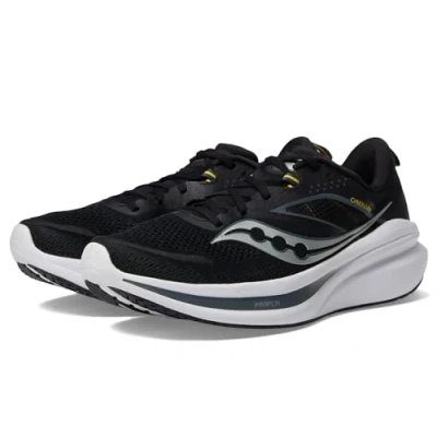 Image of Saucony Men&#039;s Omni 22 Sneaker, Black/White, 12 Wide